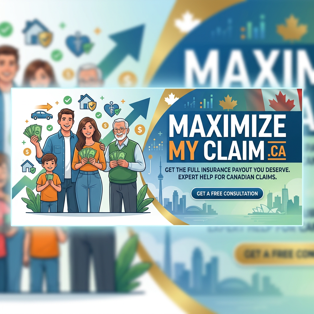 MAXIMIZE MY CLAIM .CA insurance payouts banner